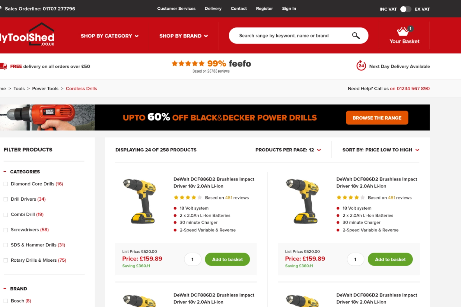 UX For Tool Ecommerce Site 8